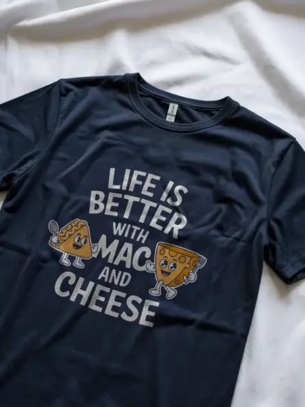Navy Life Is Better With Mac And Cheese Shirt – Comfort Food T-shirt