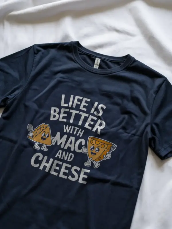 Navy life is better with mac and cheese shirt – comfort food t-shirt
