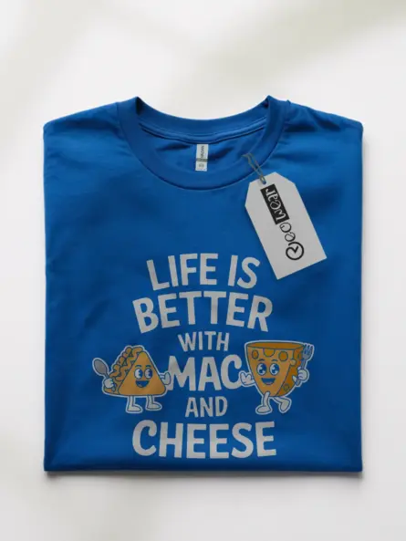 Royal blue life is better with mac and cheese shirt – cheese lover gift