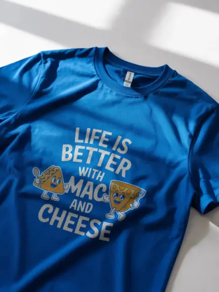 Royal blue life is better with mac and cheese shirt – cheese lover gift
