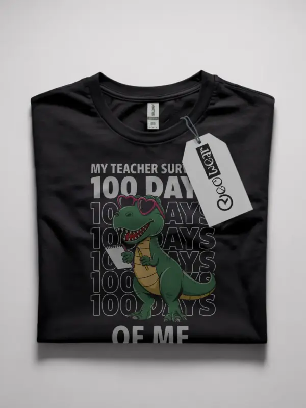 My teacher survived 100 days dinosaur shirt