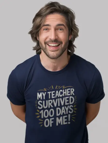Navy 100 days of me shirt – teacher humor shirt