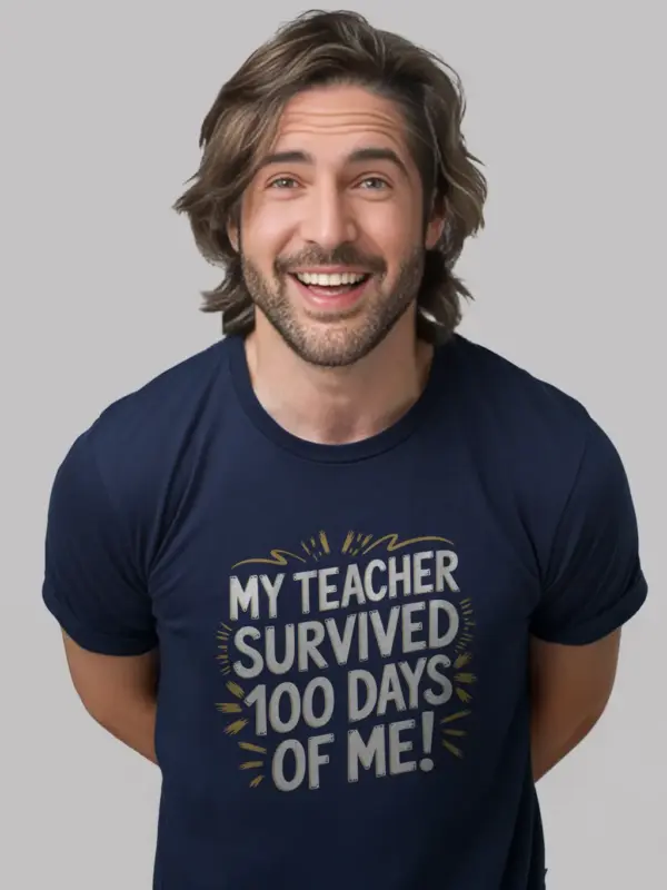 Navy 100 days of me shirt – teacher humor shirt
