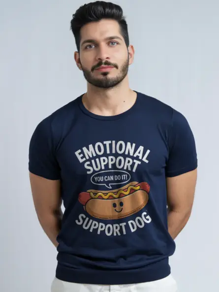 Navy Emotional Support Dog Shirt Funny funny support dog shirt