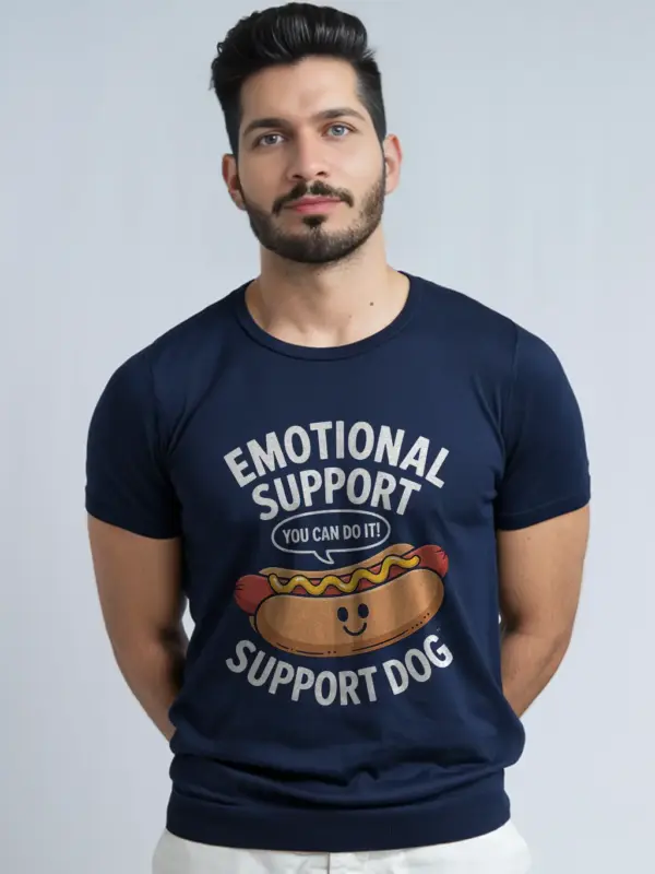 Navy Emotional Support Dog Shirt Funny funny support dog shirt