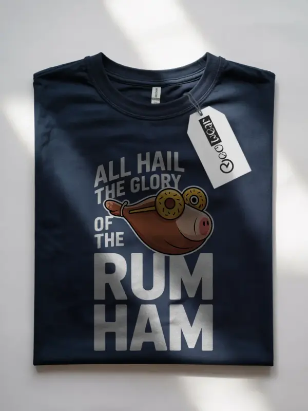 Navy front view rum ham its always sunny t-shirt frank reynolds merchandise