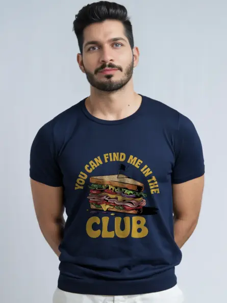 Navy you can find me in the club funny club sandwich t-shirt