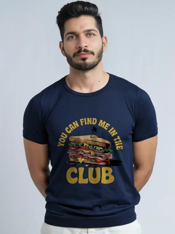 Navy you can find me in the club funny club sandwich t-shirt