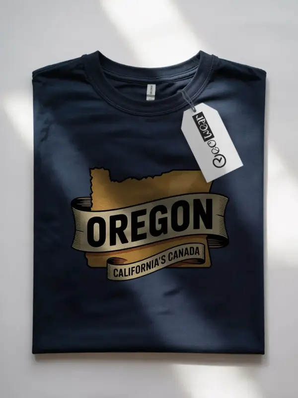 Navy Oregon State Pride T-Shirt classic oregon humor shirt