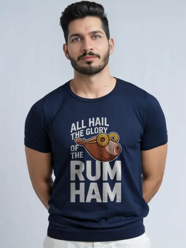 Navy lifestyle view rum ham its always sunny t-shirt funny rum ham shirt with donut glasses