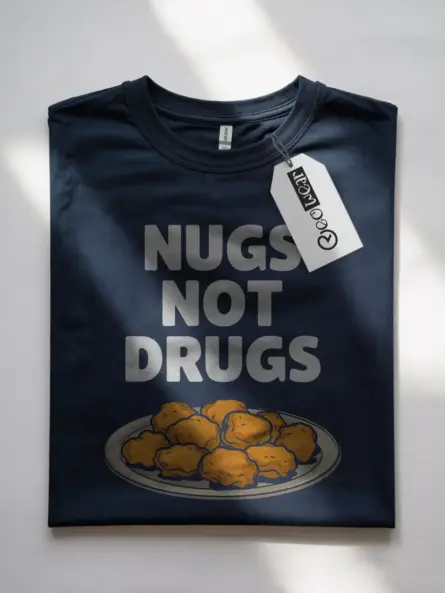 Navy nugs not drugs shirt – foodie tee