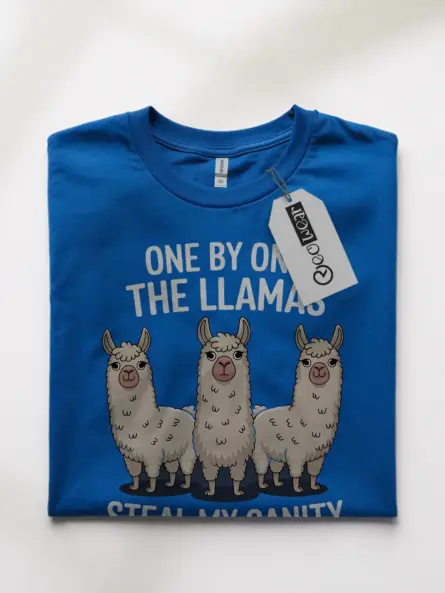 One by One the Llamas Steal My Sanity T-shirt