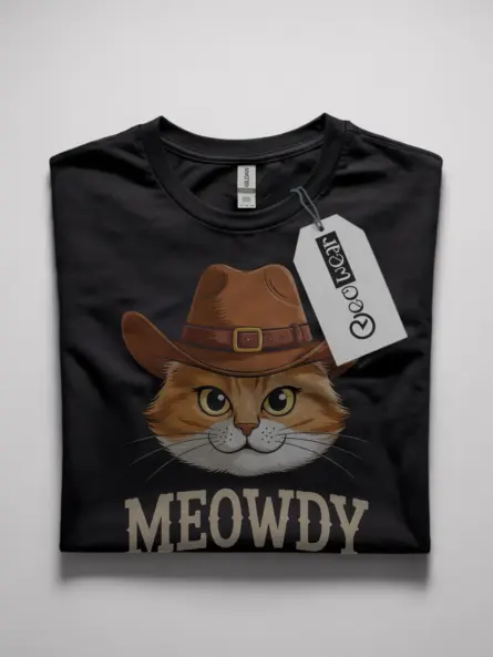 Orange cat meowdy shirt