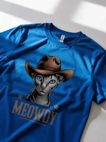 Royal oriental shorthair meowdy shirt – western texas meme tee
