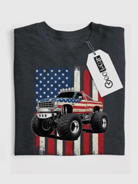 Patriotic Monster Truck Shirt