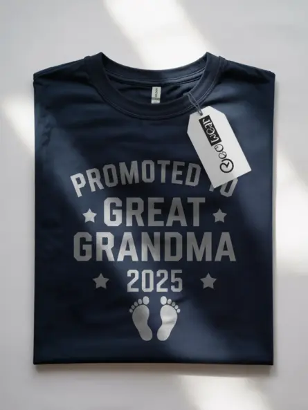 Promoted To Great Grandma Est 2025 Shirt