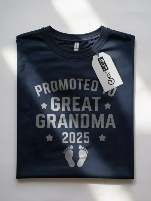 Promoted to great grandma est 2025 shirt