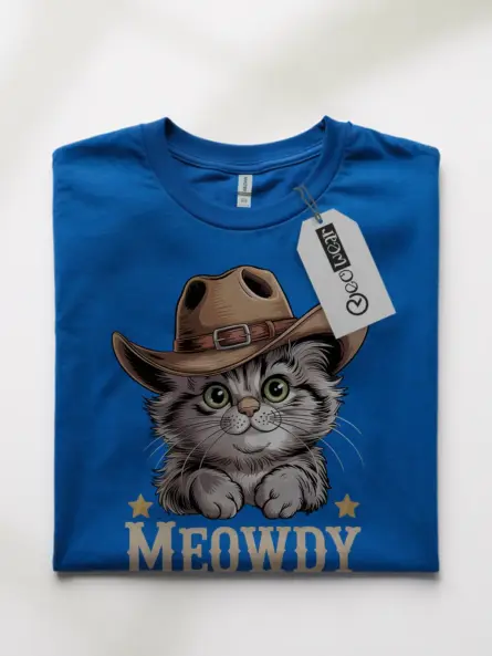 Royal ragamuffin cat meowdy shirt – western texas meme tee