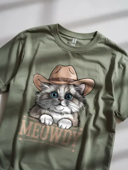 Military ragdoll cowboy cat shirt – pet cat mom dad tee