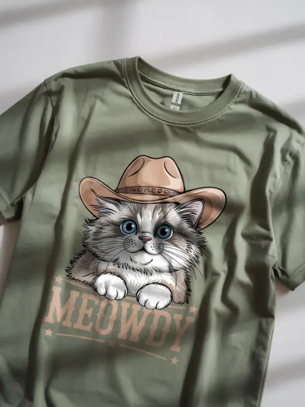 Military ragdoll cowboy cat shirt – pet cat mom dad tee