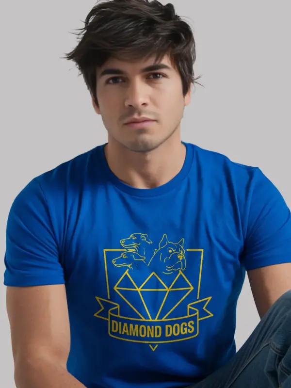 Royal Blue Diamond Dogs T-Shirt Ted Lasso + friendship support group tee