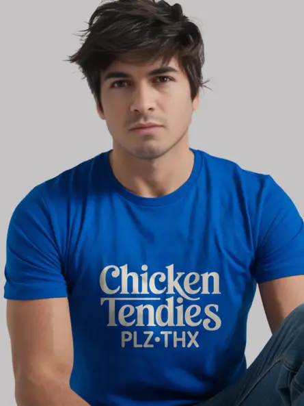 Royal Blue Chicken Tendies Meme T-Shirt plz thx meme shirt