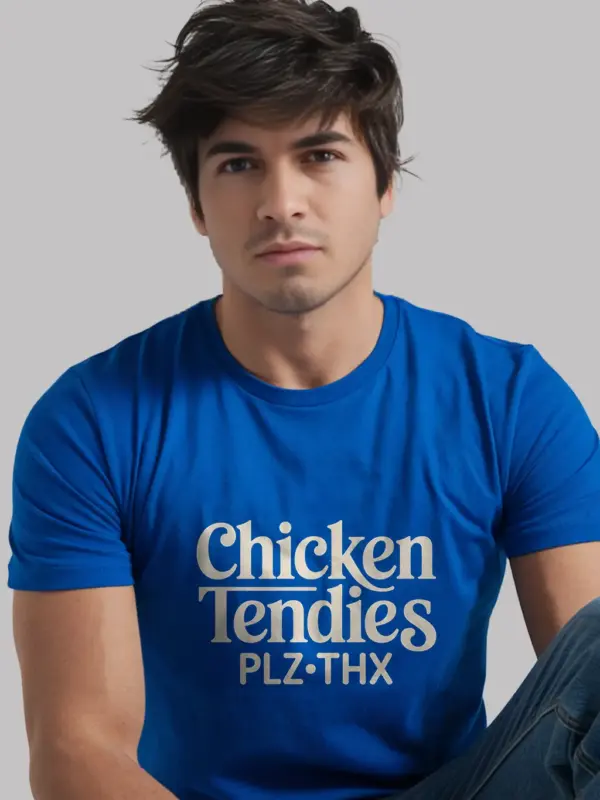 Royal Blue Chicken Tendies Meme T-Shirt plz thx meme shirt