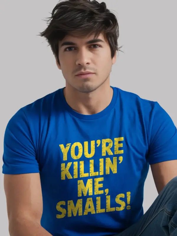 Royal Blue funny 90s movie quote t-shirt distressed graphic tee