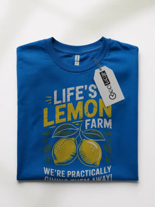 Royal Blue Life’s Lemon Farm Vintage Lemon Farm T-Shirt front view