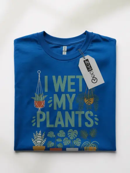Royal-blue-front-view-funny-plant-lover-t-shirt-i-wet-my-plants