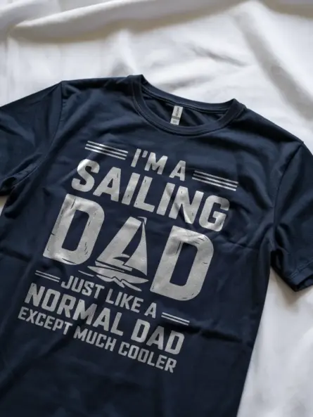 Navy sailing dad shirt – cool nautical dad t-shirt