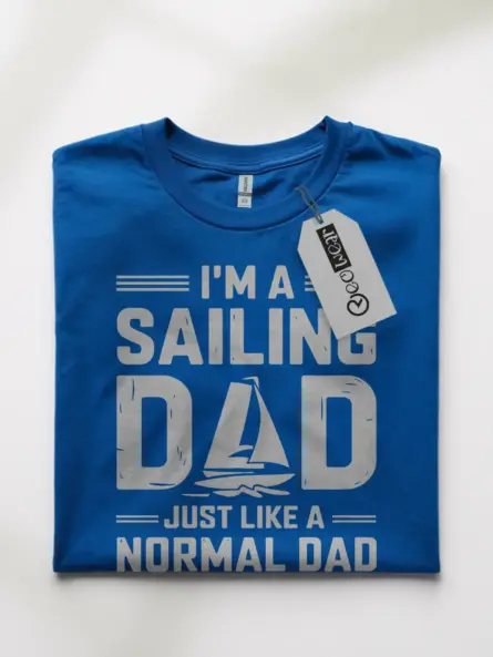 Royal blue sailing dad shirt – funny father’s day gift