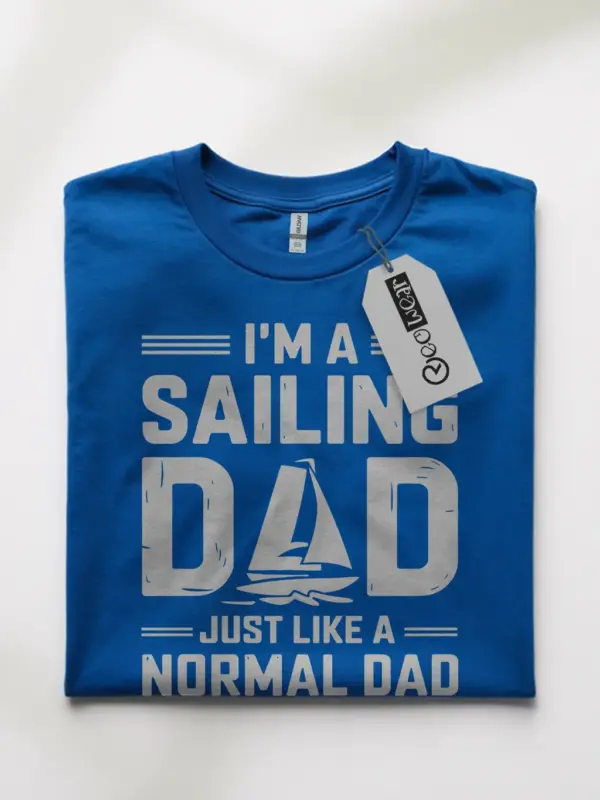 Royal blue sailing dad shirt – funny father’s day gift