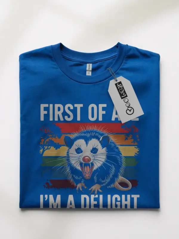 Navy Sarcastic Opossum Shirt – Self-Love Sarcasm Shirt