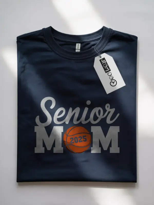Navy senior mom shirt – basketball mom gift