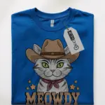 Serengeti white cat meowdy shirt