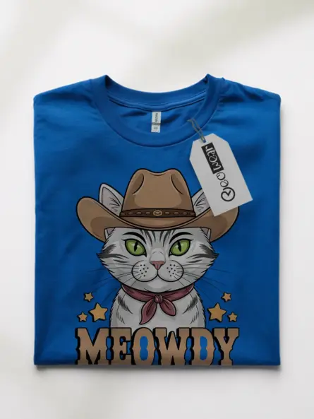 Serengeti White Cat Meowdy Shirt