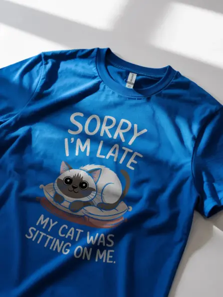 Royal Blue Siamese Cat Funny Shirt – Humorous Cat Lover Shirt