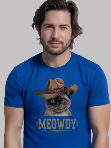 Royal siamese cat meowdy shirt – pet cat mom dad tee