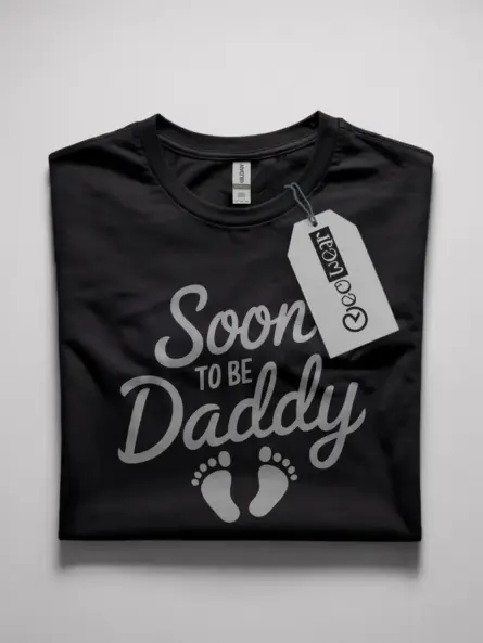 Soon to be dad shirt in black – new father gift tee