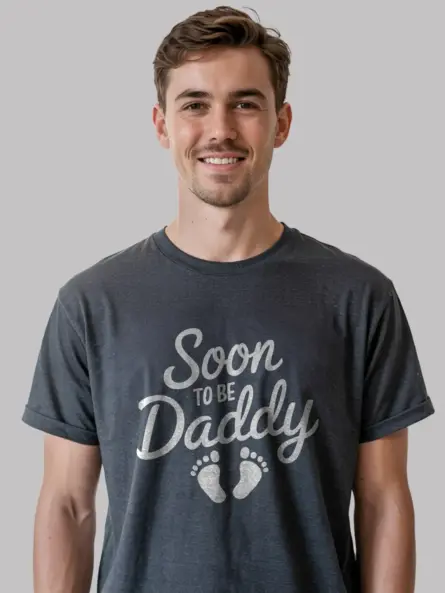 Dark heather soon to be dad shirt – daddy to be t-shirt