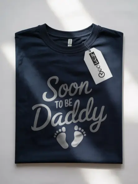Navy soon to be dad shirt – announcement shirt dad