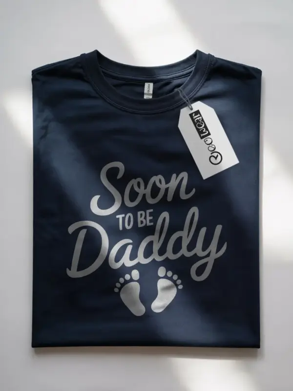 Navy soon to be dad shirt – announcement shirt dad