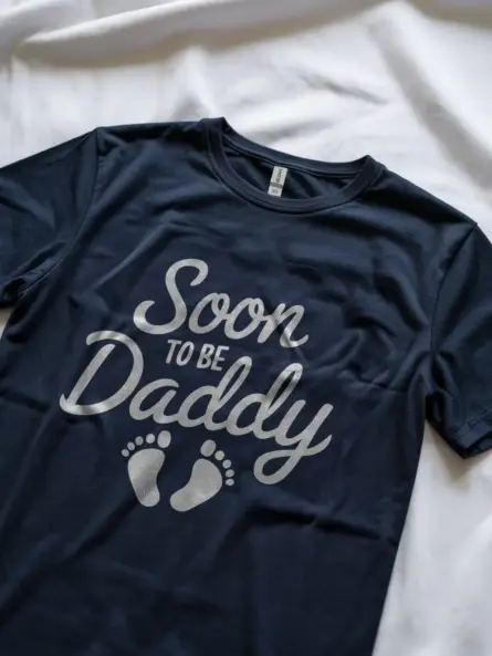 Navy soon to be dad shirt – announcement shirt dad