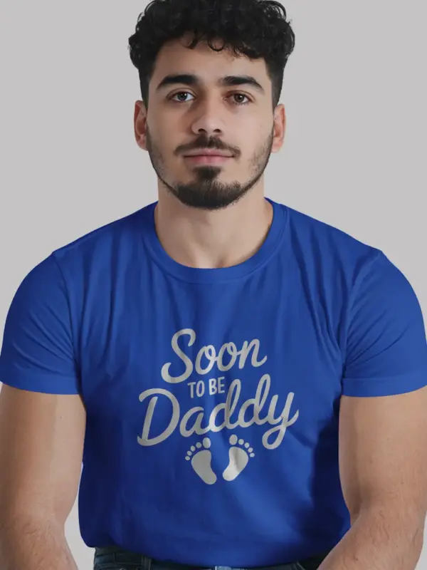 Royal blue soon to be dad shirt – new dad tee