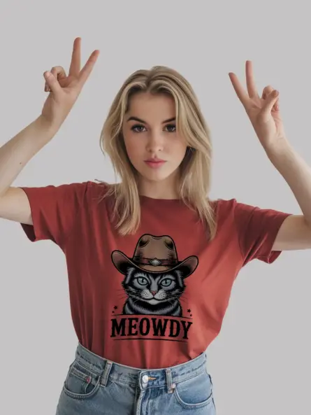 Red thai lilac cat meowdy shirt – pet cat mom dad tee