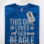This girl loves her beagle shirt