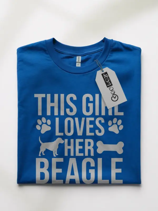 This girl loves her beagle shirt