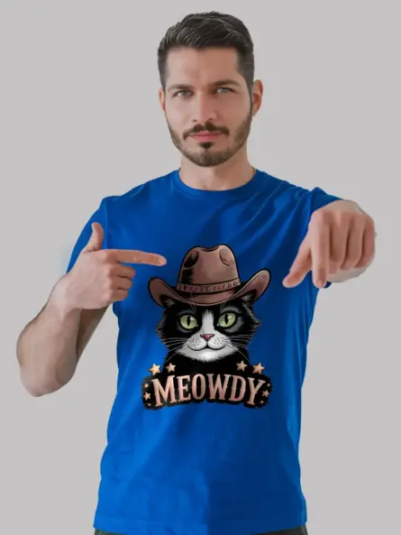 Royal tuxedo cat meowdy shirt – western texas meme shirt