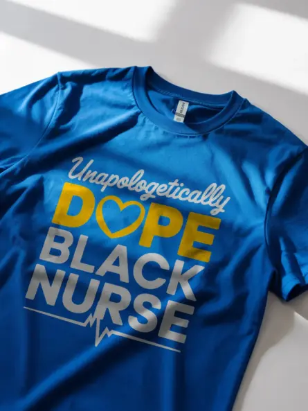 Royal blue unapologetically dope black nurse shirt – african american nurse shirt